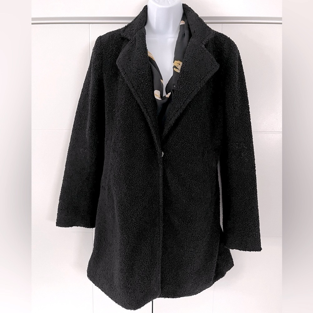 Maccs ❤️ the label/ Sherpa Teddy jacket/ Snap buttons/ Oversized/ Size US XS - Picture 4 of 12